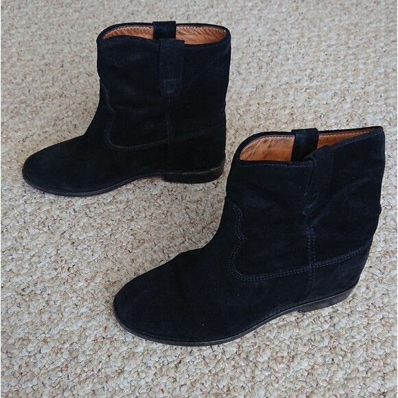 Isabel Marant Etoile Crisi black suede leather boots size 36 - Picture 3 of 12